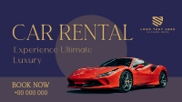 Lux Car Rental Facebook Event Cover Design