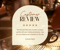 Simple Cafe Testimonial Facebook post Image Preview