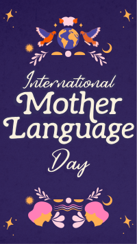 Rustic International Mother Language Day TikTok Video Design