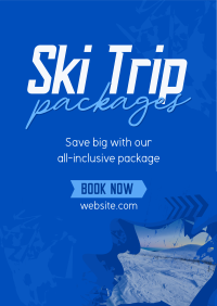 Winter Ski Poster Image Preview