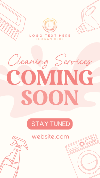 Coming Soon Cleaning Services YouTube short Image Preview