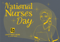 Midcentury Nurses' Day Postcard Design