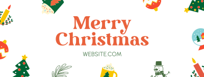 Quirky Christmas Facebook cover Image Preview