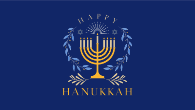 Happy Hanukkah Facebook event cover Image Preview