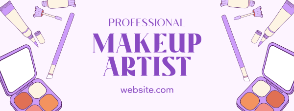 Makeup Artist for Hire Facebook Cover Design Image Preview