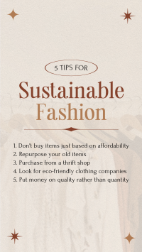 Stylish Chic Sustainable Fashion Tips Video Image Preview