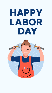 Labor Day Greeting Facebook story Image Preview