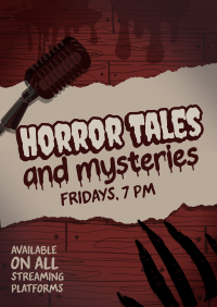 Rustic Horror Podcast Poster Design