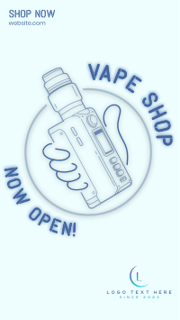 Vape Handle Instagram Story Design