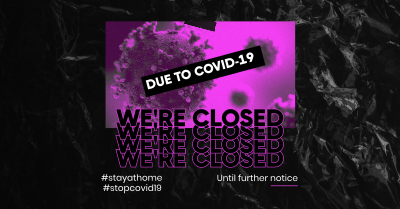 Closed Covid-19 Facebook ad Image Preview