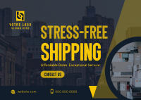 Stress-Free Delivery Postcard Image Preview