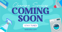 Coming Soon Cleaning Services Facebook ad Image Preview