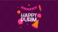Purim Jewish Festival Facebook Event Cover Design