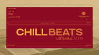 Minimal Chill Music Listening Party Facebook event cover Image Preview