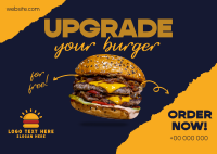 Upgrade your Burger! Postcard Image Preview