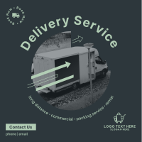 Trucking Delivery Instagram Post Design