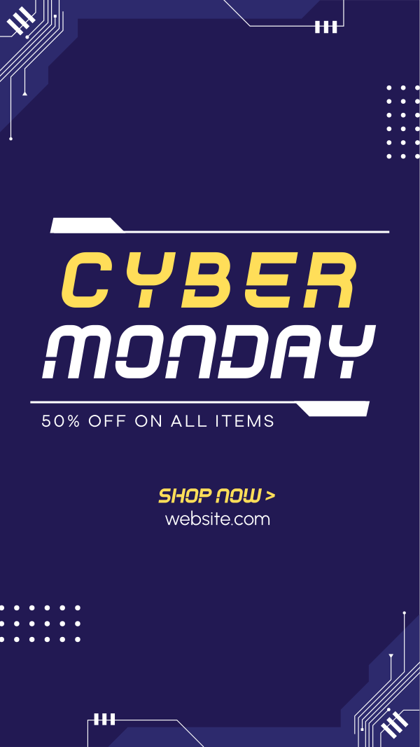 Circuit Cyber Monday Instagram Story Design Image Preview