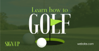 Minimalist Golf Coach Facebook Ad Design