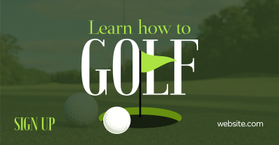 Minimalist Golf Coach Facebook ad Image Preview