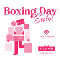 Boxing Shopping Sale Linkedin Post Image Preview