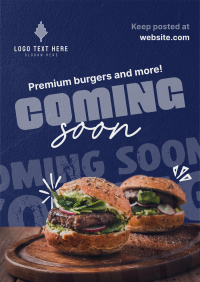 Burgers & More Coming Soon Poster Design