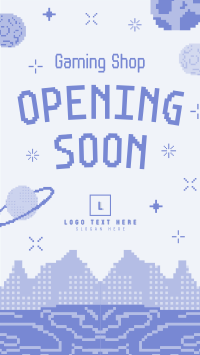 Pixel Space Shop Opening Facebook Story Design