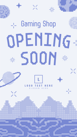 Pixel Space Shop Opening Facebook story Image Preview