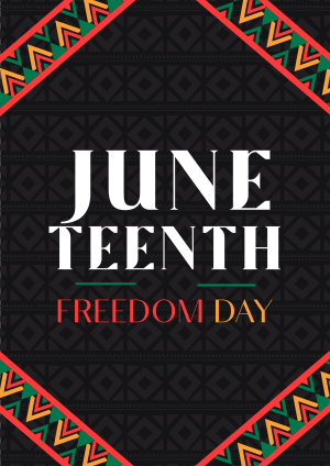 Juneteenth Freedom Revolution Flyer Image Preview