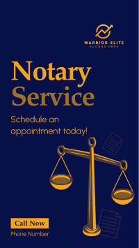 Professional Notary Services Instagram story Image Preview