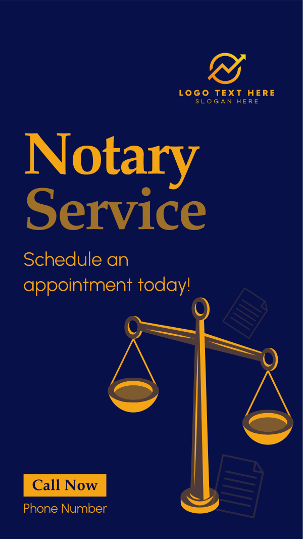 Professional Notary Services Instagram Story Design Image Preview