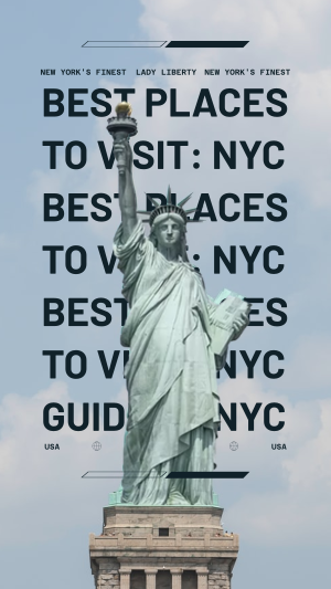 Best Places to Visit in New York City Instagram story Image Preview