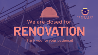 Closed for Renovation Facebook Event Cover Design