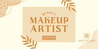Book a Makeup Artist Twitter Post Design