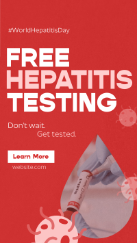 Textured Hepatitis Testing YouTube short Image Preview