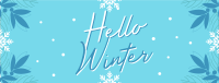 Snowy Winter Greeting Facebook cover Image Preview