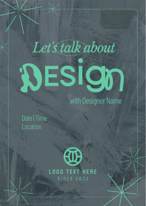 Minimalist Design Seminar Poster Image Preview
