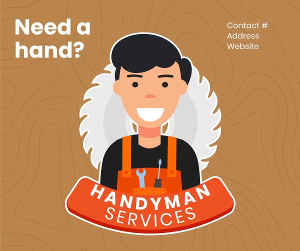 Handyman Services Facebook Post Design Image Preview