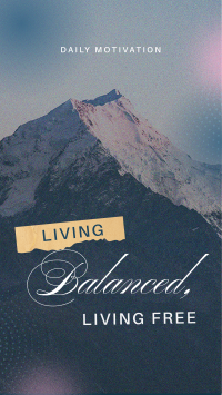 Living Balanced & Free TikTok video Image Preview