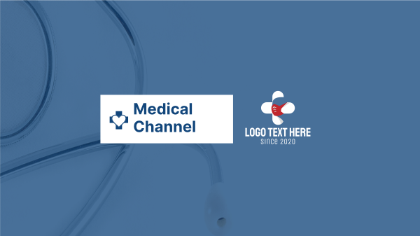 Medical Stethoscope YouTube Banner Design Image Preview