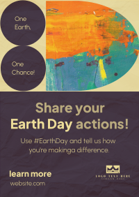 Earth Day Action Poster Design