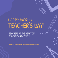 Happy Teacher's Day Instagram Post Design