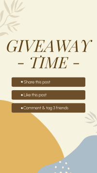 Organic Leaves Giveaway Mechanics Facebook story Image Preview