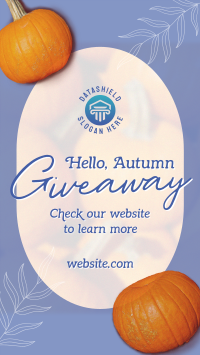 Hello Autumn Giveaway Facebook story Image Preview