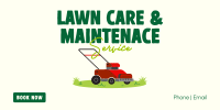 Lawn Time No See Twitter Post Design
