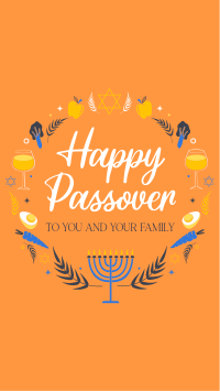 Passover Wreath Facebook story Image Preview