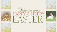 Rustic Easter Greeting Facebook Event Cover Design