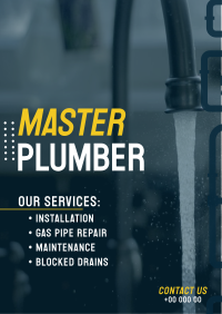 Master Plumber Flyer Design