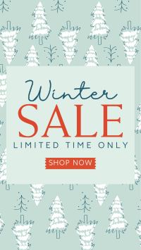 Winter Pines Sale YouTube Short Design