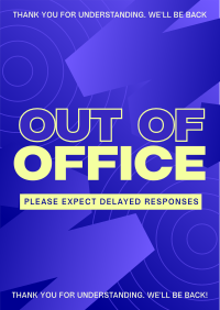 Corporate Out Of Office Poster Design