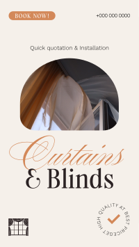 High Quality Curtains & Blinds Facebook story Image Preview